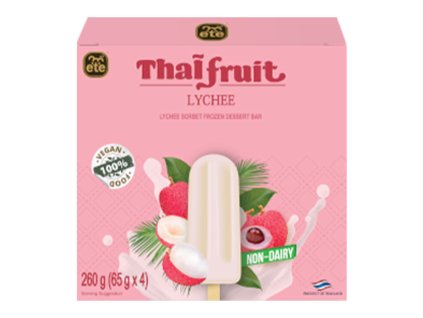 Lychee flavored ice cream bar Family Pack 6x4x65g