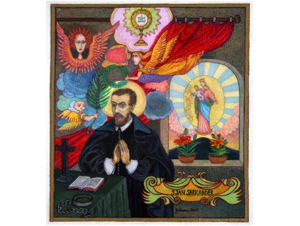 Jan Sarkander 28x26 cm vč 6mm ohyb