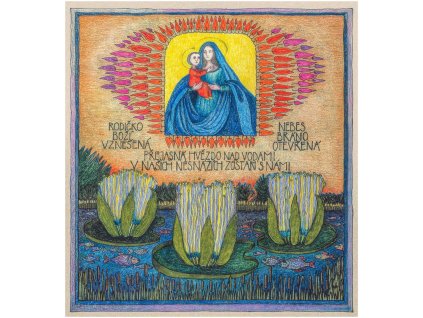 Maria panna Hvezda nad vodami 28x26cm