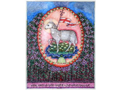 Velikonoce beranek22x28