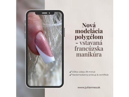 Nová modelácia stavanej francúzskej manikúry