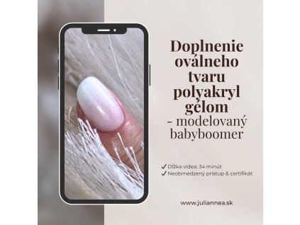 Doplnenie s polyakryl gélom v dizajne babyboomera