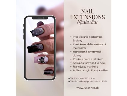Nail Extensions Masterclass (Predlžovanie na šablónu)