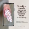 Modelácia mandle pomocou dual formy gélom a bázou + stamping