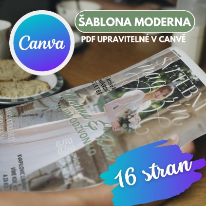 Svatební magazín MODERNA | ŠABLONA v CANVĚ