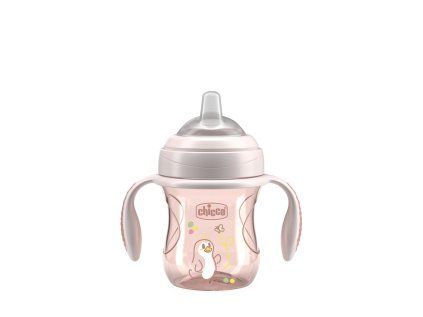 CHICCO Hrnek Transition učící s držadly 4m+ (Variant pink)