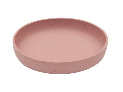 KikkaBoo Talíř Platinový Silikon (Varianta Ruměncová)