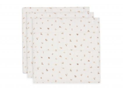 Jollein Pleny 3 ks 70x70 cm (Varianta Zvířecí přátelé)
