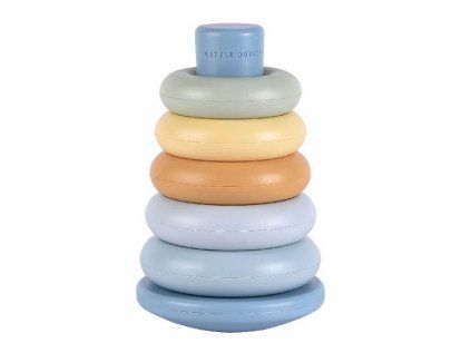 Little Dutch Navlékací kroužky (Varianta modrá)