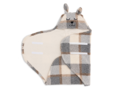 1421030 jollein zavinovacka bunny check boucle