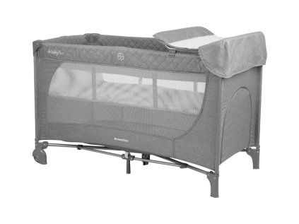 KikkaBoo Postieľka cestovná Medley Plus (Variant Grey)