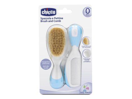 CHICCO Hřeben a kartáč (Variant modrá)