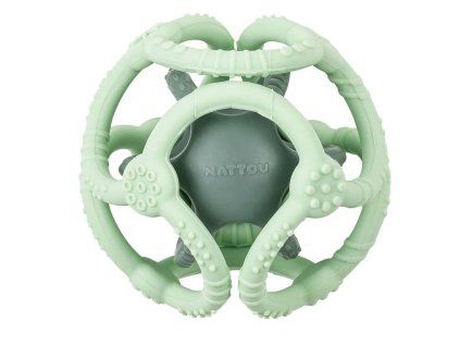 NATTOUKousátko silikonový míč 2v1 bez BPA 10 cm (Variant mint)