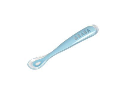 Beaba První lžička silikonová (Varianta světle modrá)