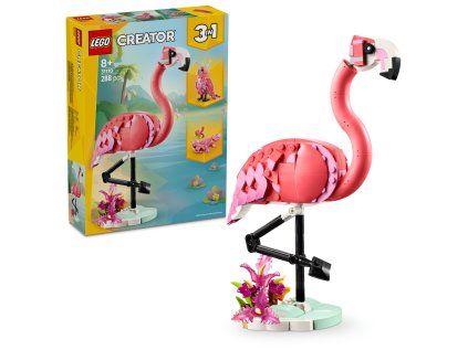 1484438 lego divoke zvierata ruzovy plameniak