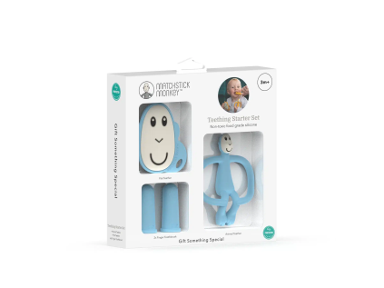 MATCHSTICK MONKEYSTARTOVACÍ SET K PROŘEZÁVÁNÍ ZOUBKŮ (Variant LIGHT BLUE)