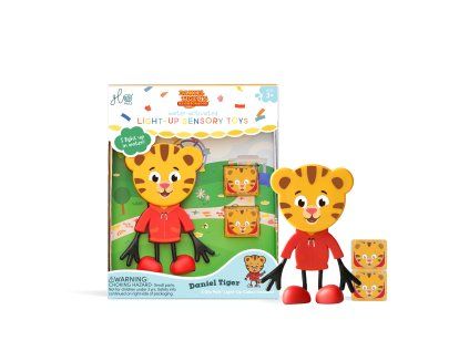 Sada figurek Daniel Tiger a 2 senzorické svítící kostky