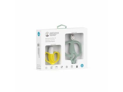 MATCHSTICK MONKEYDÁRKOVÝ SET KOUSÁTKŮ BANÁN A OPICE (Variant Mint Green)