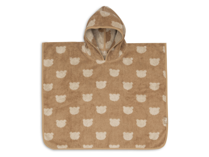 Jollein Osuška pončo froté Jacquard (Variant Teddy Bear)