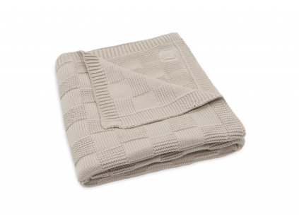 1519860 jollein deka 75x100cm box knit warm sand