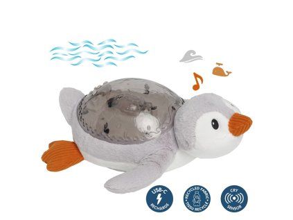 Cloud b® Noční světélko s melodií 0m+ (Variant tučňák)