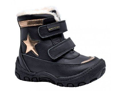 Protetika - Dětské zimní boty PULA NERO (Velikost bot 19)