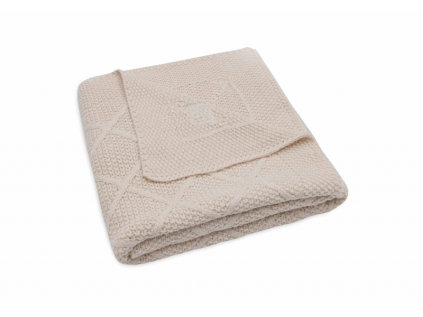 1529009 jollein deka 75x100cm check knit oatmeal