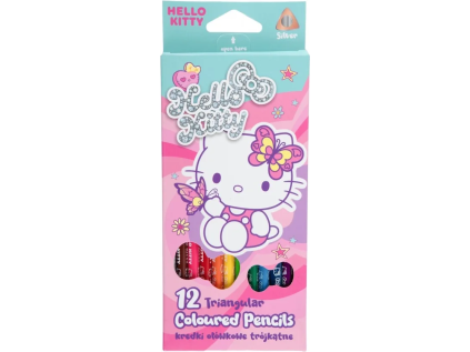 10524ptr trojhranné pastelky hello kitty pastel pink 12 ks