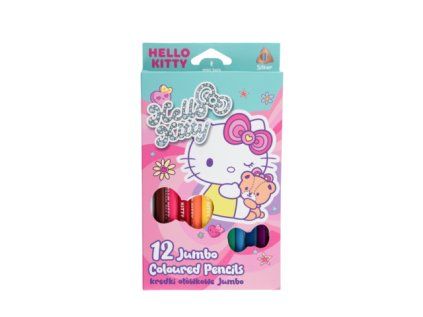 10531ptr trojhranné jumbo pastelky hello kitty pastel pink 12 ks