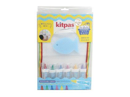 Kitpas sada 6 ks voskovek do koupele s houbou a síťkou (Variant Blue)