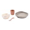 Beaba Silikonová jídelní sada 4dílná (Cukrová vata)