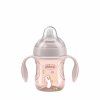 CHICCO Hrnek Transition učící s držadly 4m+ (Variant pink)