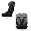 1485770 7 kinderkraft autosedacka i comfy i size 76 do 150 cm dark grey