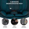 KINDERKRAFT Autosedačka Oneto3 i-Size 76-150cm + Isofix (Barva Černá, Varianta Grafitově černá)