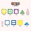 54 magneticka stavebnica oplo toys rainbow 60 ks