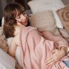 BABYONO Deka pletená bambusová (Varianta Světle béžová)