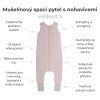 Sleepee Mušelínový spací vak s nohavicemi Šedý (Velikost M)