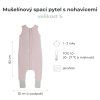 Sleepee Mušelínový spací vak s nohavicemi Šedý (Velikost M)