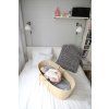 Sleepee Prostěradlo Pečující do kočárku, košíku a kolébky (Varianta Písková/botanická)
