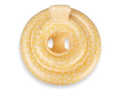 felfújható úszókarika babáknak virágos sárga