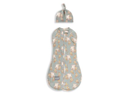 Sleepee Second Step Swaddle zavinovačka s čiapkou zdarma (Variant Sky Blue)