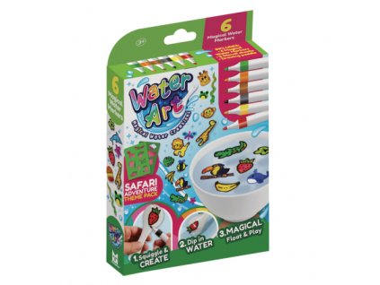 water art vodove fixky 6 farieb a sablony safari dobrodruzstvo wa1003s