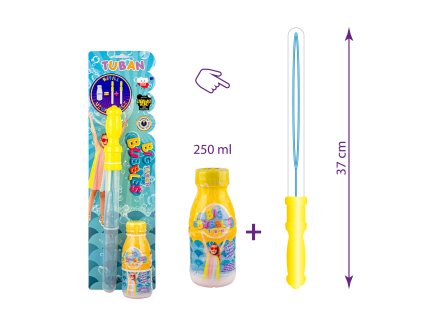 tu3496 buborékfújó kard szett 250 ml folyadék dupla feszesség