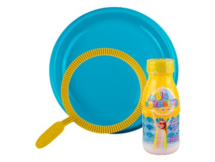 tu3635 buborékfújó készlet tányérral, 250 ml folyadékkal