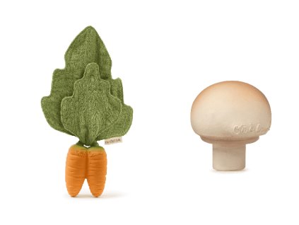 OLI&CAROL SET MINI DOUDOU MANOLO (Variant Carrot & Mushroom)