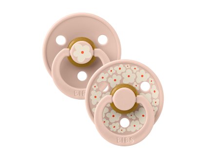 BIBS STUDIO Colour Jasmine természetes gumi cumik 2db - 1-es méret (Blush Mix változat)