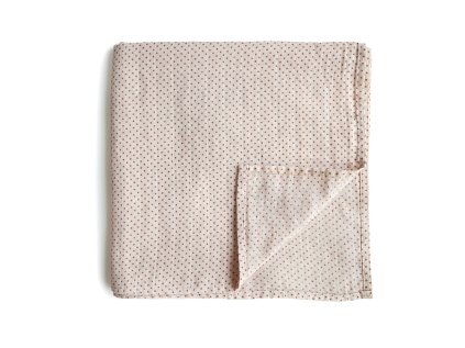 Mushie organikus pamut muszlin pólya (Variant Black Daisy)