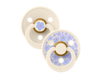 BIBS STUDIO Colour Jasmine természetes gumi cumik 2db - 2-es méret (Ivory Mix változat)