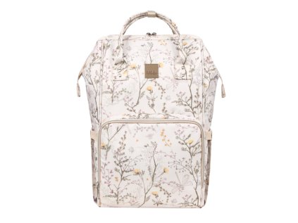 KikkaBoo Siena Luxe Secret Garden Pelenkázó hátizsák (Beige változat)