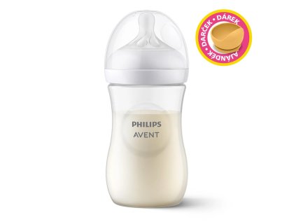1416254 philips avent flasa natural response 260 ml 1m darcek petite mars miska 6m